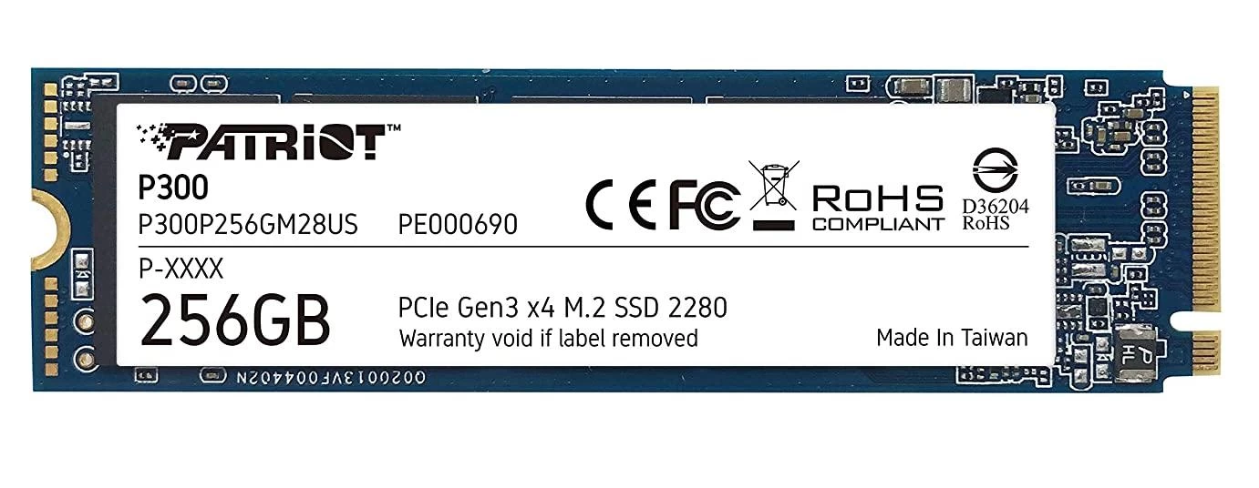 256 GB SSD PCIe Patriot P300, P300P256GM28, 256GB ,256 GB PCIe Gen3 x4