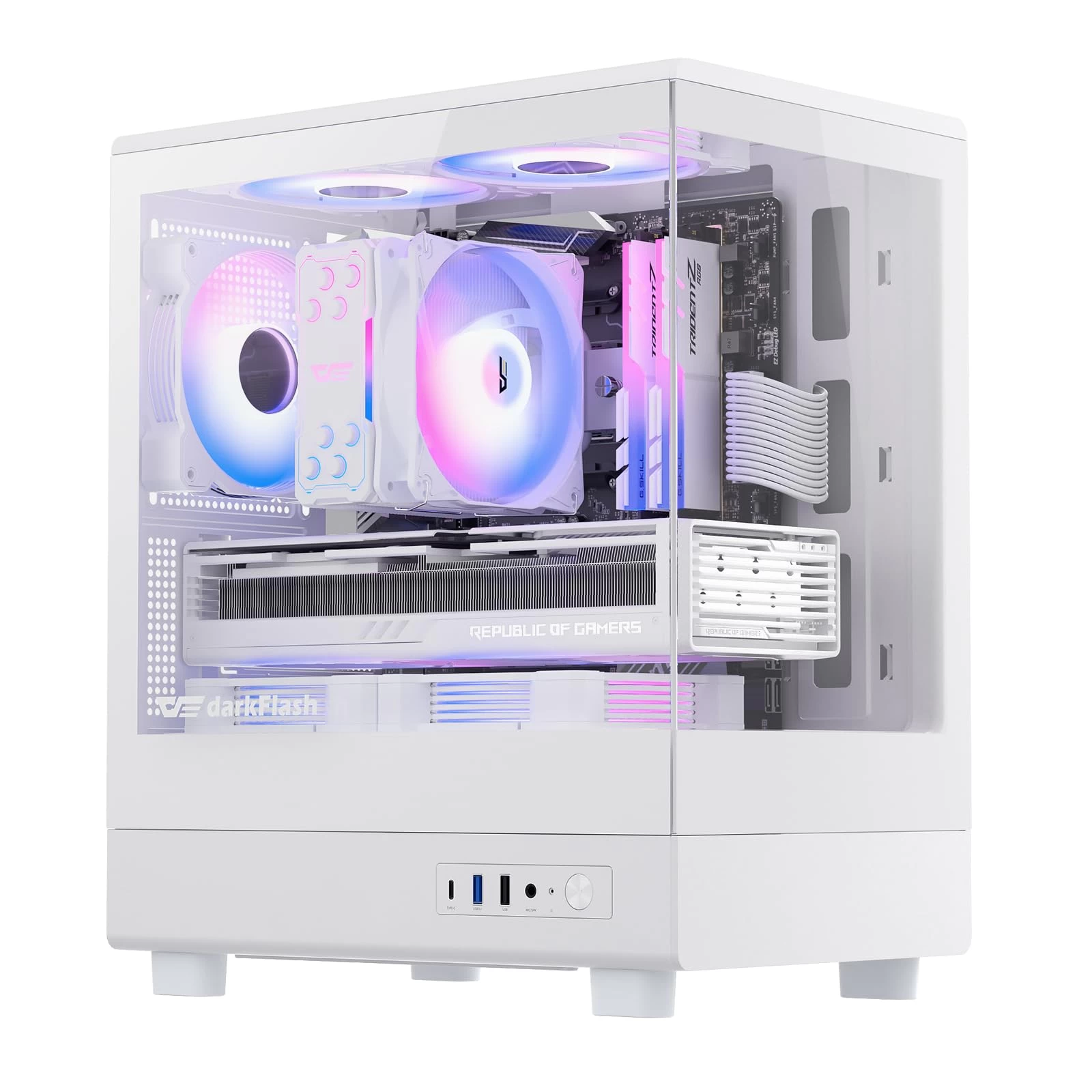 ИГРОВОЙ ПК с МОНИТОРОМ i5-12400F/H610M-D/SE-903-XT/8+8 DDR4/512 NVMe/RTX5050 8 Gb MSI/DB330M/600W/23.8" ONVYX 240Hz/AK820/AJ139