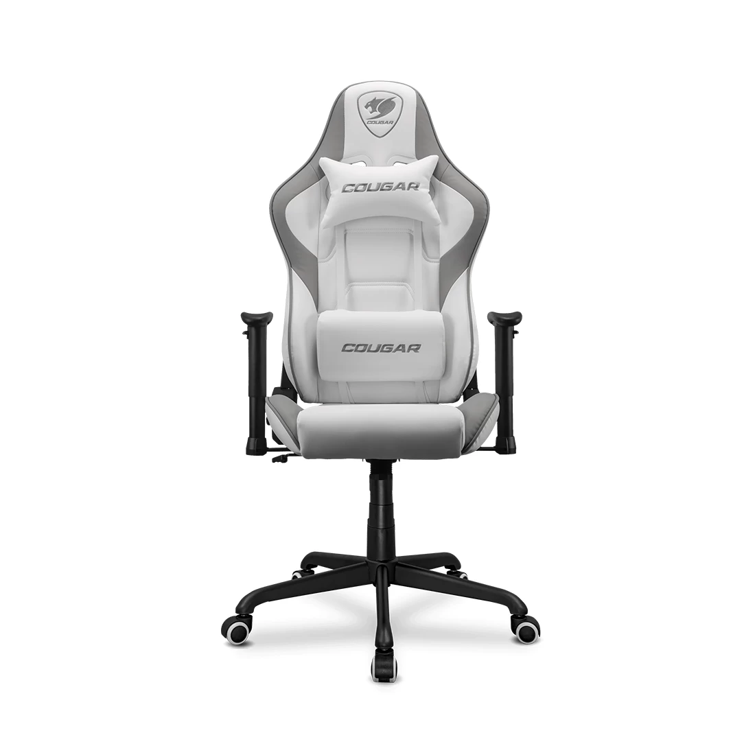 Игровое компьютерное кресло Cougar, Armor Elite White, Искусственная кожа PU AIR, (Ш)54,5*(Г)49*(В)126(133) см, Чёрно-Белый 