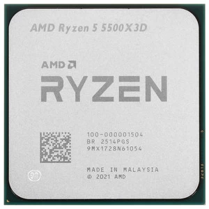 Процессор AMD AM4 Ryzen 5 5500X3D 3ГГц (4 ГГц Turbo) AM4 7nm, 6/12, L2 3Mb, L3 96Mb, 105W, OEM