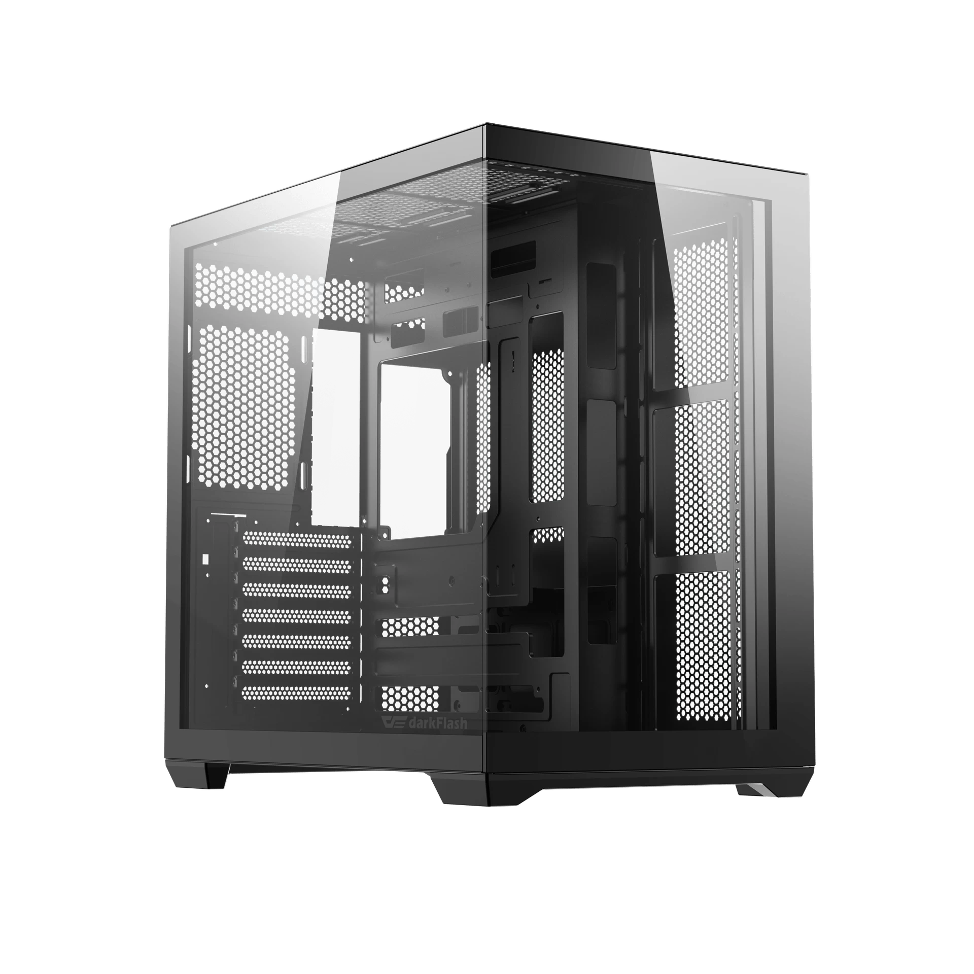 Корпус ПК без БП DarkFlash C280, Black, 7xFan ARGB, E-ATX