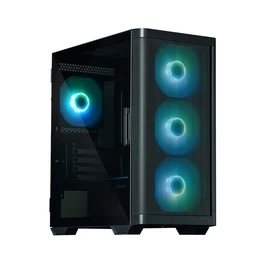 Корпус Zalman, M4 Black, Mini Tower, mATX/Mini-ITX, USB3.0*2, USB 2.0 *1, Audio/Mic, Кулер 4*12см RGB вентиляторы, Высота процессорного куллера до 157