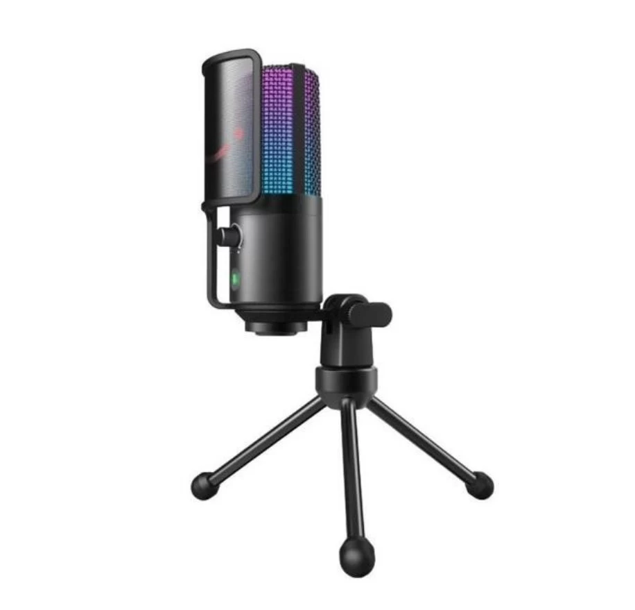 Микрофон USB, Fifine K669-Pro 3, конденсаторный, RGB, чёрный