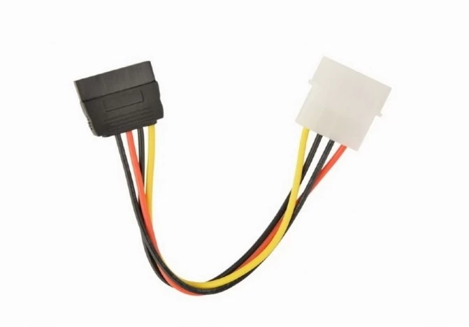 Кабель Molex 4m + SATA, Cablexpert CC-SATA-PS-M ,Cable converter for power supply
