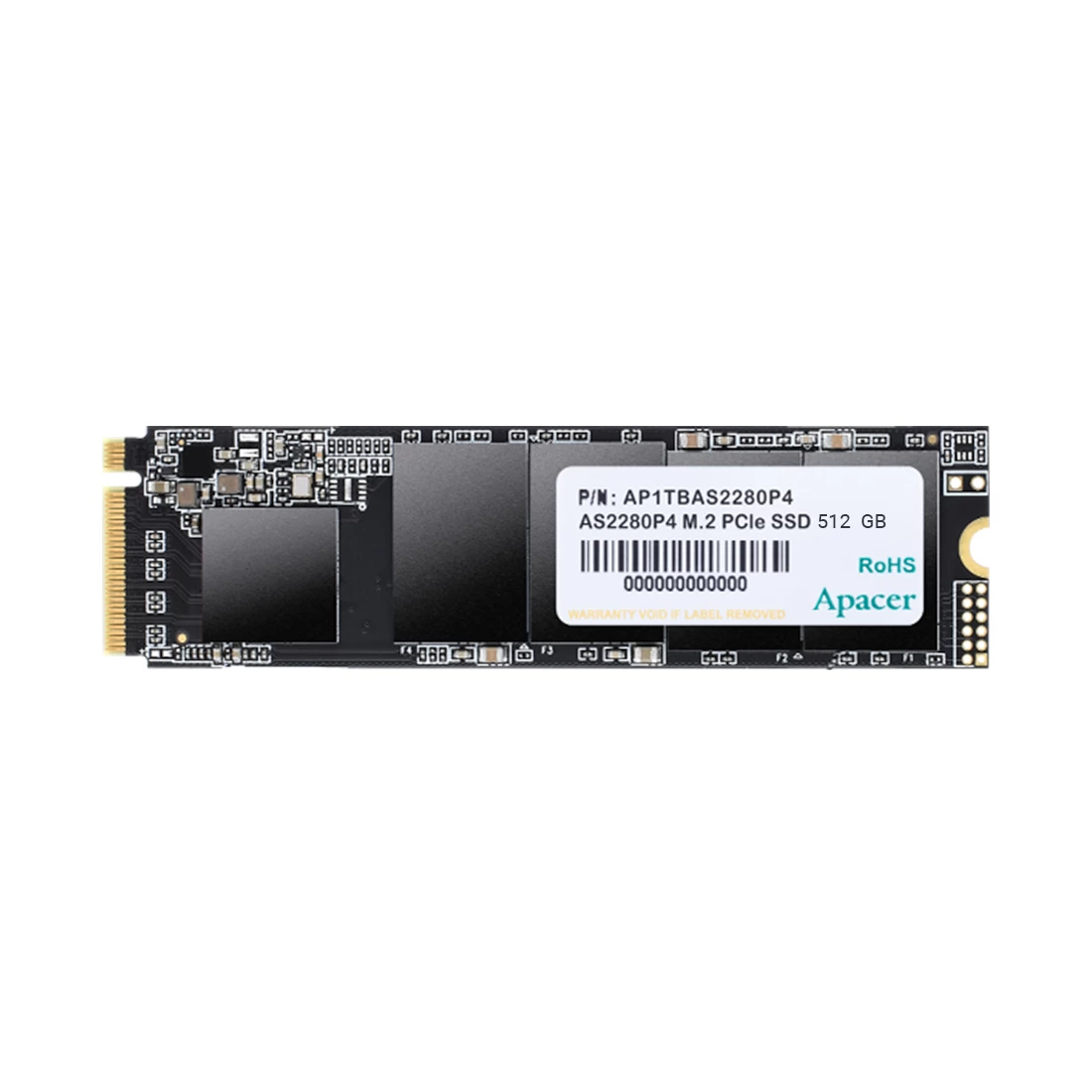 512 Gb SSD M.2 PCIe Apacer AS2280P4, 512GB ,512 GB AP512GAS2280P4-1, PCIe 3.0 x4