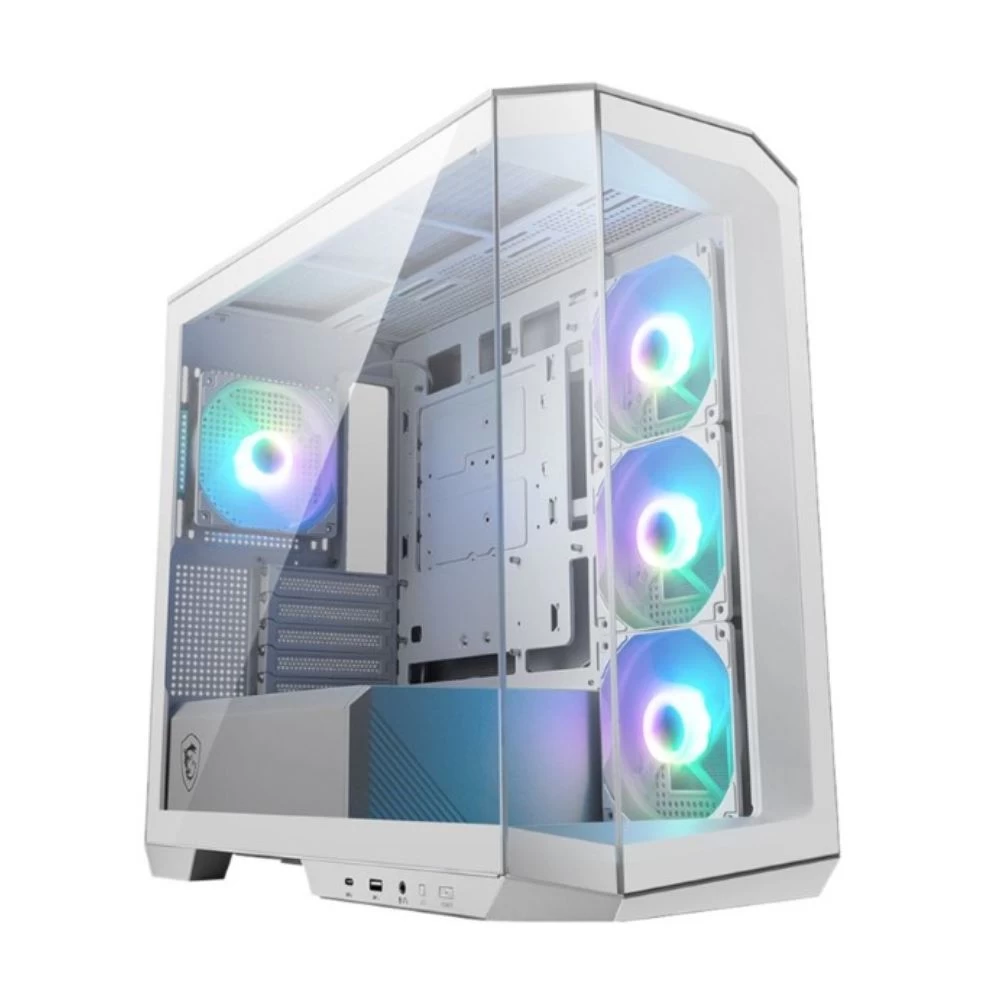 Компьютерный корпус MSI MAG PANO M100R PZ БЕЛЫЙ mATX/ITX 1x3.5"/2.5", USB 3.2 Type-A White