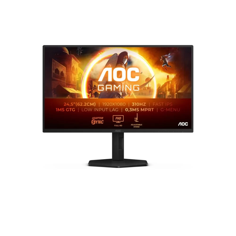 Монитор Игровой 24,5" AOC 25G4SXU/01 IPS 1920x1080 310Hz 1ms 400cdm 1000:1 2xHDMI 1xDP Черный