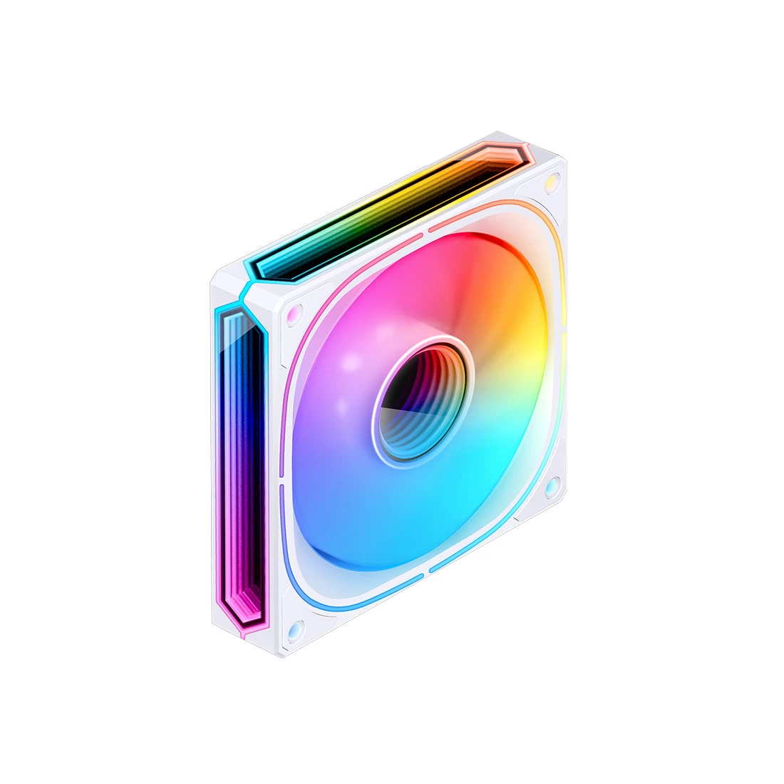 Вентилятор для компьютерного корпуса, Jonsbo, FR-505WR Reverse White, 120мм, 800 - 1800±10% об.мин, 47,2CFM, 30dB(A), 4pin, 120×120×25мм, Белый