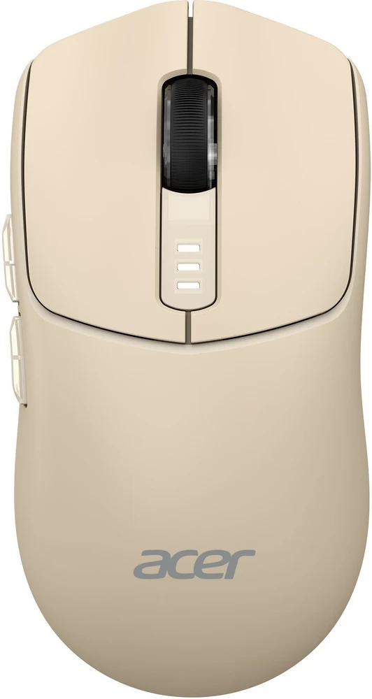 Мышь Acer OMR312 USB, Бежевый ,Mouse Wireless, Optical 3200 dpi, 5 button, Li-pol, BT/2.4GHz Beige