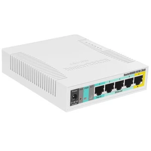 Маршрутизатор MikroTik RB951Ui-2HnD ,Wireless router, WiFi 4 (300Mb), (4+1) x 10/100M, PoE