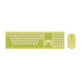 Клавиатура Acer Acer OCC205,Зеленый/желтый ,KeyBoard + mouse, USB, Wireless, rus/lat, Green/Yellow