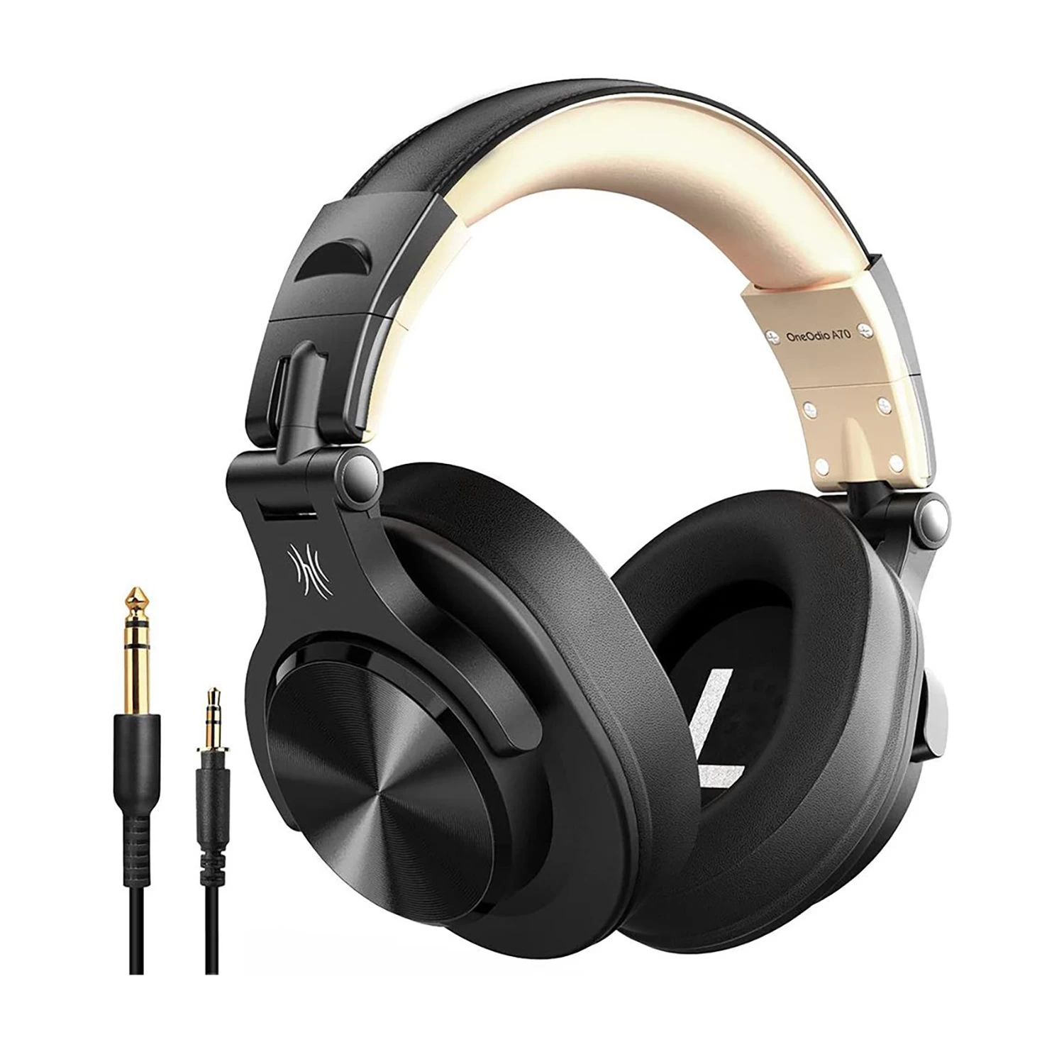 Беспроводные наушники OneOdio Fusion A70, Черно-Золотой ,Bluetooth headphone 32ohm, 20-20000Hz, BT 5.0, black-golden