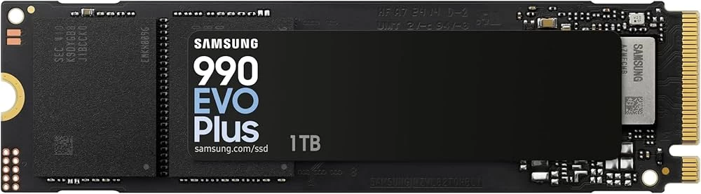 1 000 GB SSD M.2 PCIe Samsung 990 EVO Plus, 1 TB ,MZ-V9S1T0BW, PCIe 5.0, NVMe 1.4
