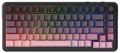 Клавиатура механика Ajazz, AK820/MAX/Magnetic/Pink, AK820 Max, Игровая, Механическая, 75%, Magnetic Switches, Проводная, USB, Подсветка RGB, Анг/Рус, 