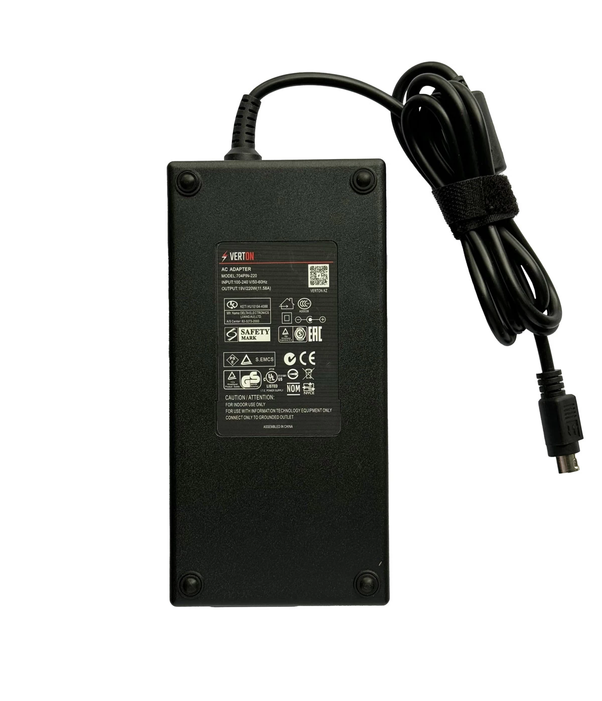 Блок питания для моноблока, 19 В/ 220 Вт (11,58 А), 4 pin, Verton 39897