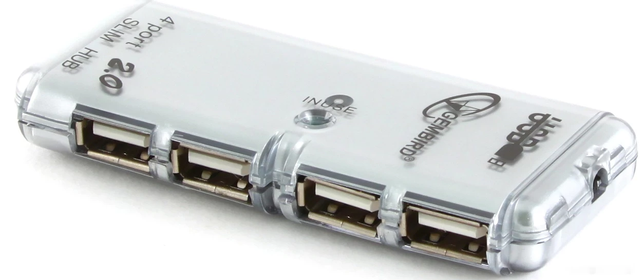 Расширитель USB Хаб Gembird UHB-C244 ,Hub 4 port, USB 2.0, silver