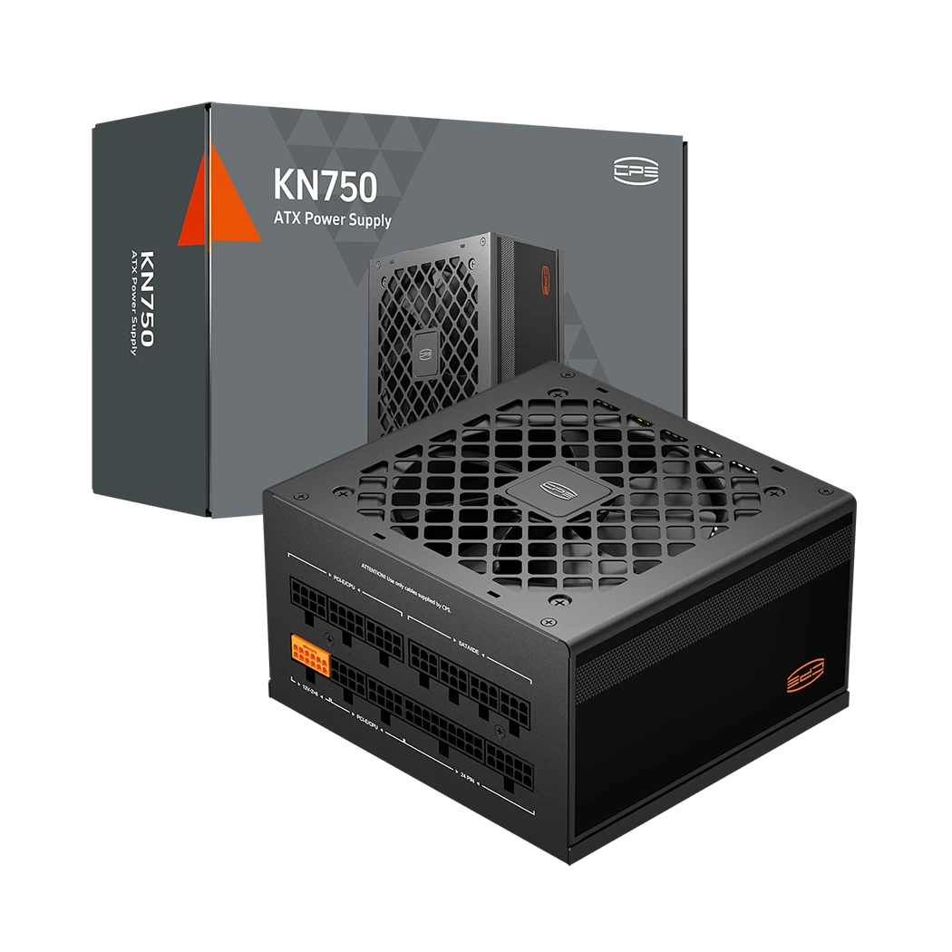 Блок питания PCCooler KN750, 750W, Full Modular, 80PLUS GOLD, Fan 120mm, Черный, KN750