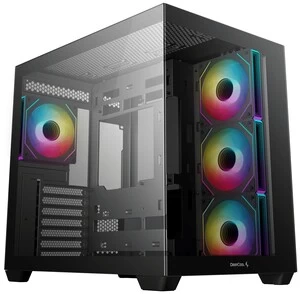 Кейс, Deepcool, CG530 4F R-CG530-BKADA4-G-1, ATX/Micro ATX/Mini-ITX, USB 3.1*1/3.0*2, Audio+Mic, 4*120mm ARGB, Высота процессорного кулера до 160мм, Д