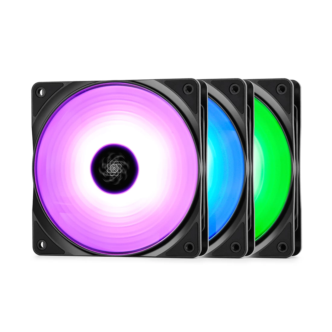 Комплект кулеров для кейса, Deepcool, RF120, DP-FRGB-RF120-3C, 3х120мм, 500±200-1500±10%об.мин, 56.5 Комплект кулеров для кейса, Deepcool, RF120, DP-FRGB-RF120-3C, 3х120мм, 500±200-1500±10%об.мин, 56.5
