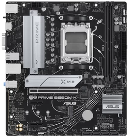 Мат.плата AMD ASUS PRIME B650M-K AM5 2xDDR5 4xSATA3 RAID 2xM.2 VGA HDMI DP mATX