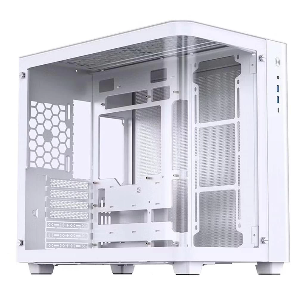 Компьютерный корпус, Jonsbo, TK-3, TK-3 White, Mid-Tower, ITX/M-ATX/ATX, USB 3.0 Type-C*1/USB 3.0 *2/Audio+Mic*1, Высота процессорного куллера 165мм, 