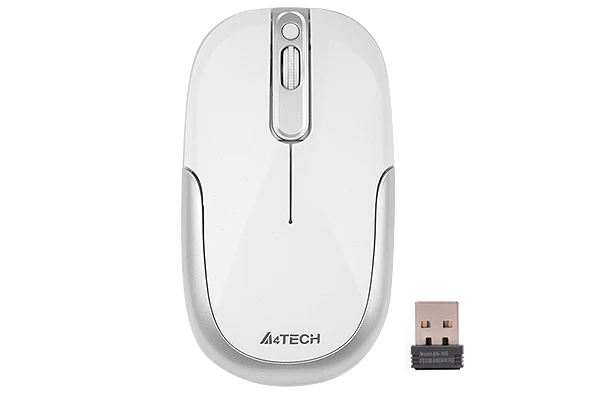 Мышь беспроводная A4tech G9-110H(F) WHITE Оптическая 2,4G USB 1000 dpi