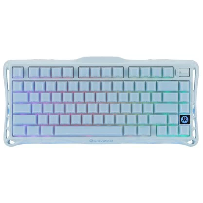 Клавиатура GravaStar Mercury K1, Ice Blue, Mechanical, 79 keys EN, USB/BT/2.4GHz/ GS K1_BLU