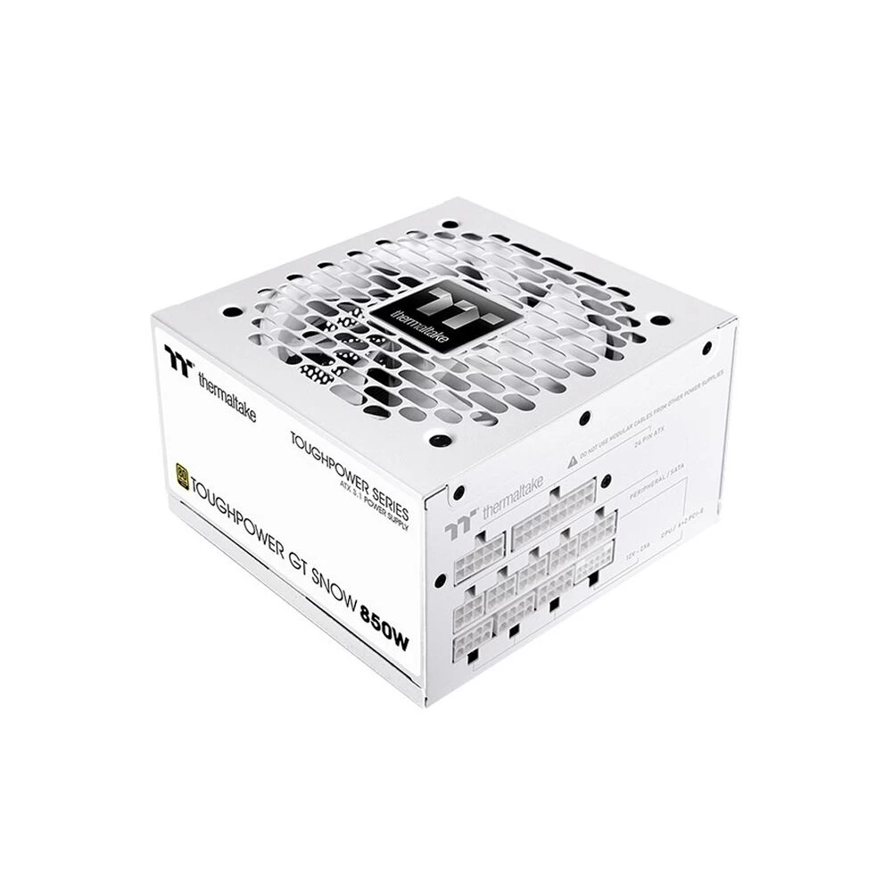 Блок питания Thermaltake Toughpower GT 850W Snow Gold, PS-TPT-0850FNFAGE-W, 850W, ATX 3.1, Gold, APFC, 20+4pin, 2*4+4pin, 6*Sata, 4*Molex, 4*PCI-E 6+2