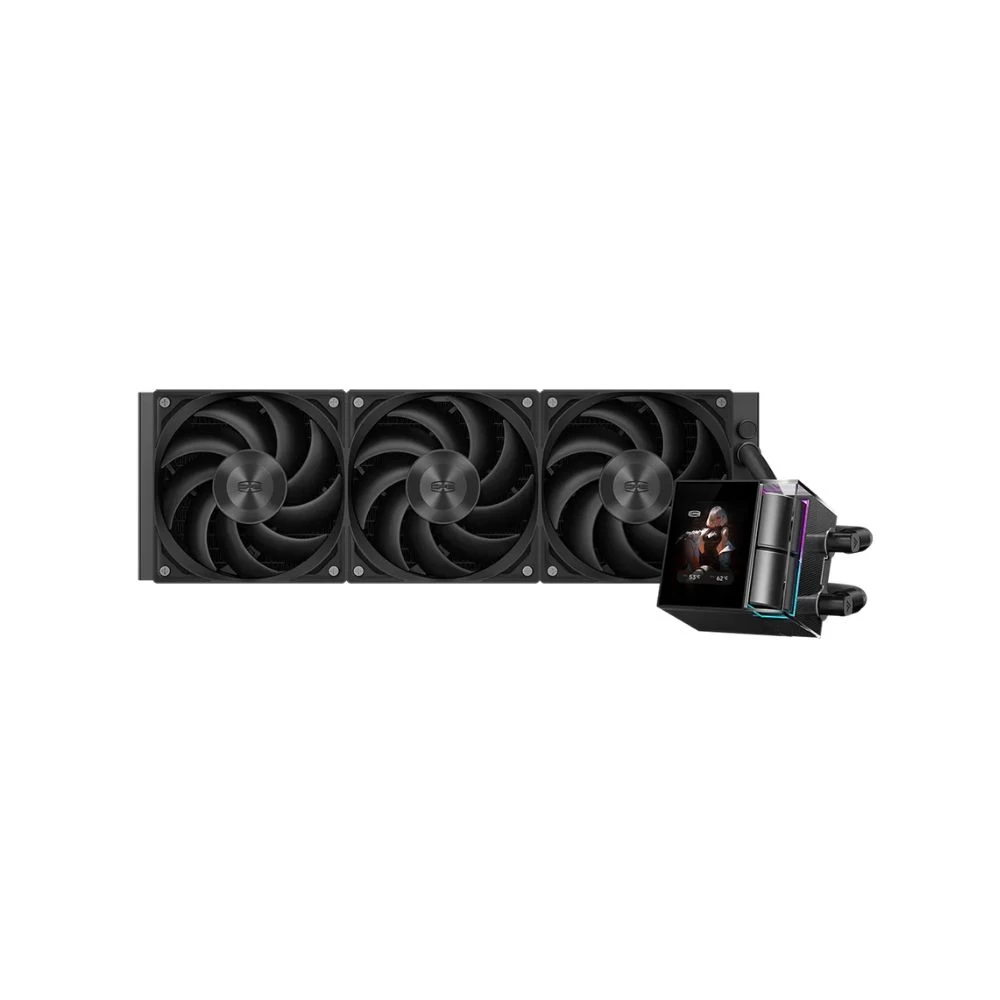 Водяное охлаждение для CPU PCCooler DS360 Display BK 115X/1200/1700/1851/AM4/AM5 Черный