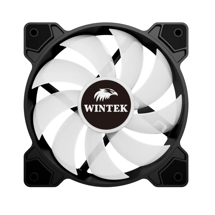 Вентилятор для корпуса Wintek SX-F214-B-12 RGB, 12 см, Molex, 4 PIN MOLEX, MAIN, Black (LC Knight)