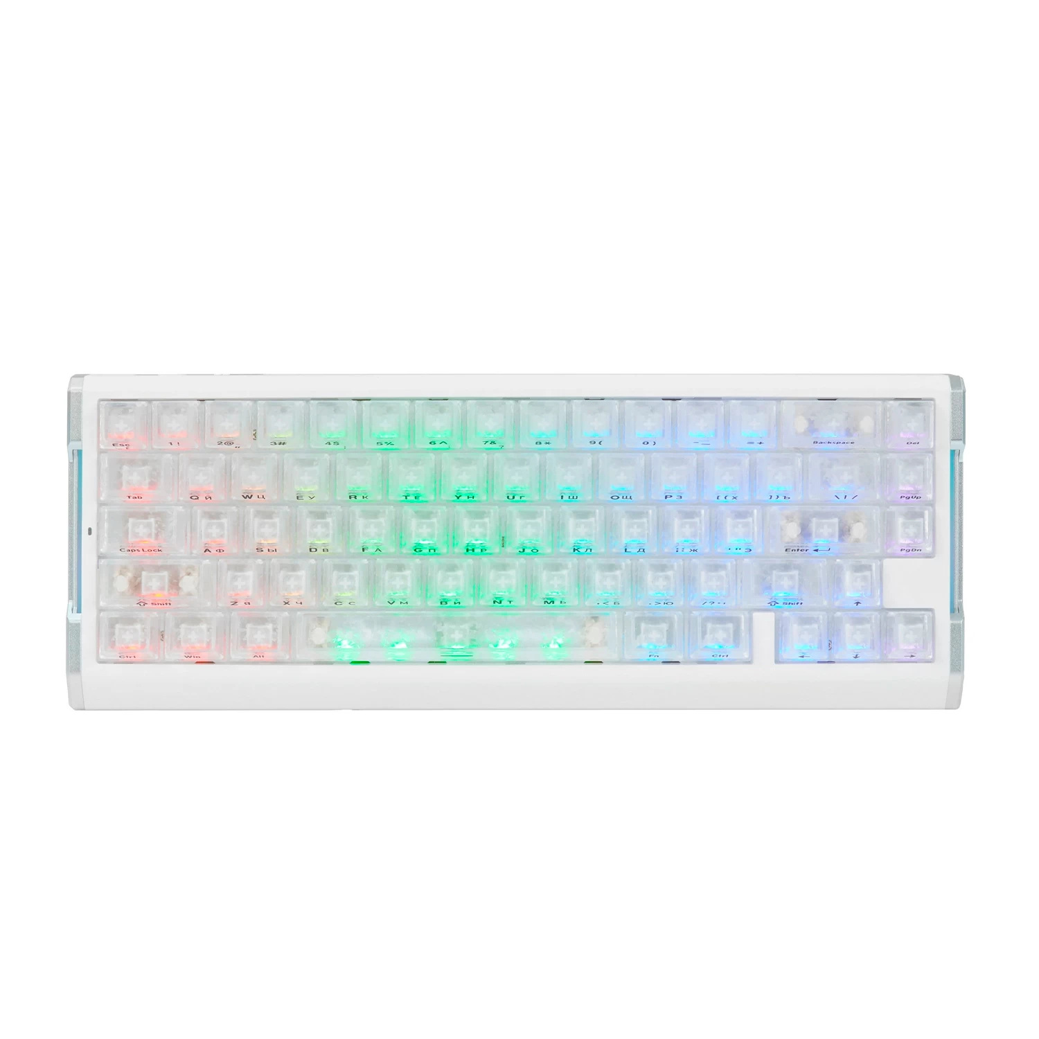 Клавиатура Attack Shark R68 HE Ice Ninja, Mechanical, 66 keys, USB-C, EN