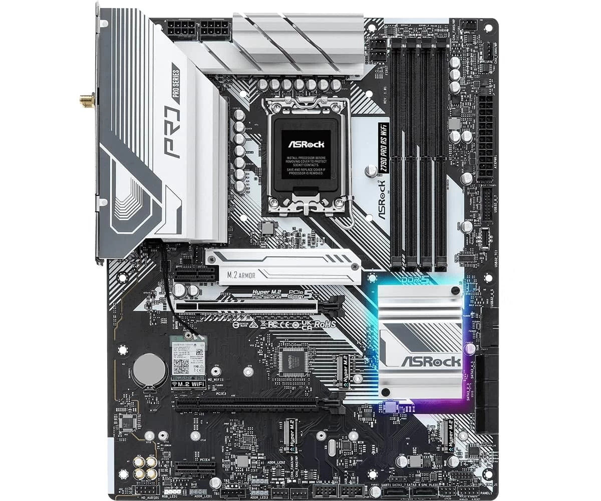 Мат.плата ASRock Z790 PRO RS LGA1700 4xDDR5 8xSATA 4xM.2 HDMI DP ATX