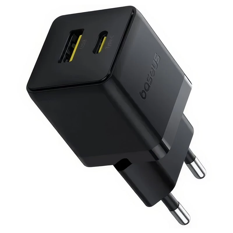 Адаптер питания, Baseus, Palm (P10111608113-00), C+U, 20W, Черный