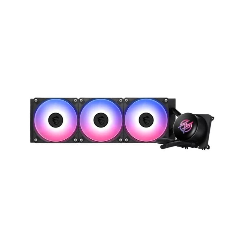 Водяное охлаждение для CPU MSI MPG CORELIQUID P13 360, 1700/1851/AM4/AM5, ARGB, Fan 3x120mm, Черный