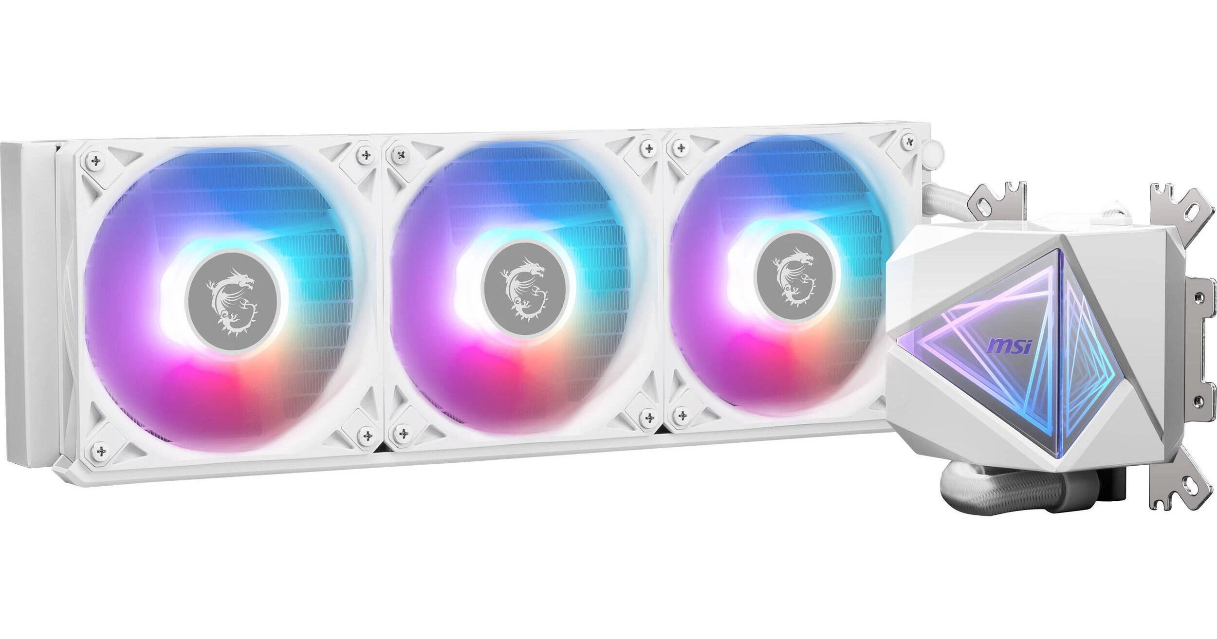 Водяное охлаждение для CPU MSI MAG CORELIQUID I360 WHITE Socket Intel/AMD, ARGB, 3pin, Fan 3x120см