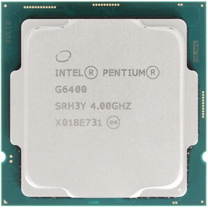Процессор S-1200 Intel Pentium G6400 4,0 GHz 4Mb 2/4 Comet Lake UHD Graphics 610 58W FCLGA1200 Tray