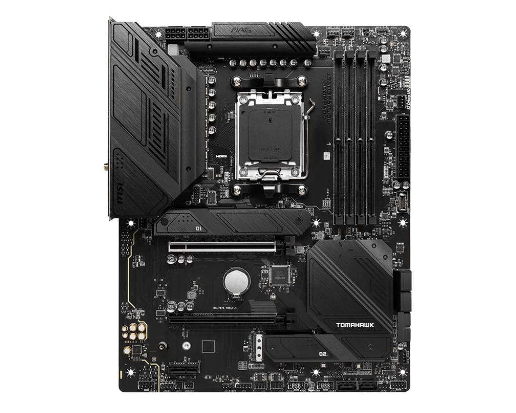 Мат.плата AMD MSI MAG B650 TOMAHAWK WIFI AM5 B650 4xDDR5 6xSATA3 RAID 3xM.2 HDMI DP ATX