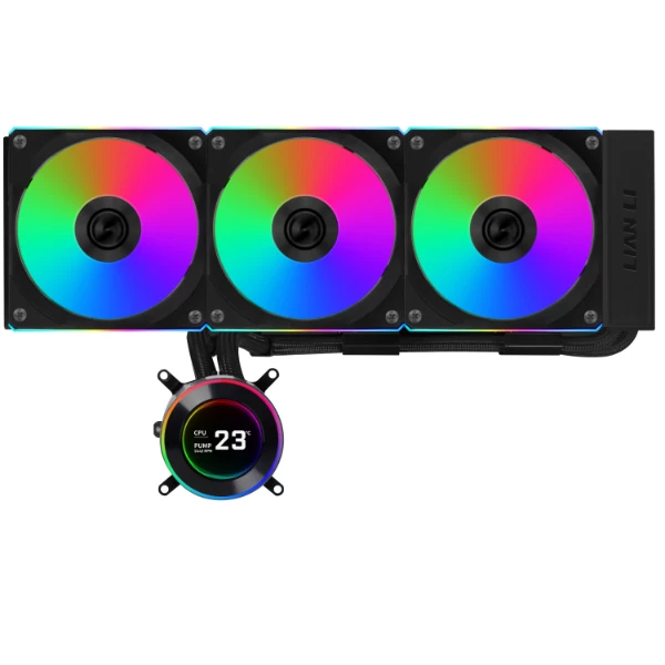 Водяное охлаждение для CPU Lian Li Hydroshift lI LCD-C 360N FAN LESS Black G89.GHS2LCD36B.00