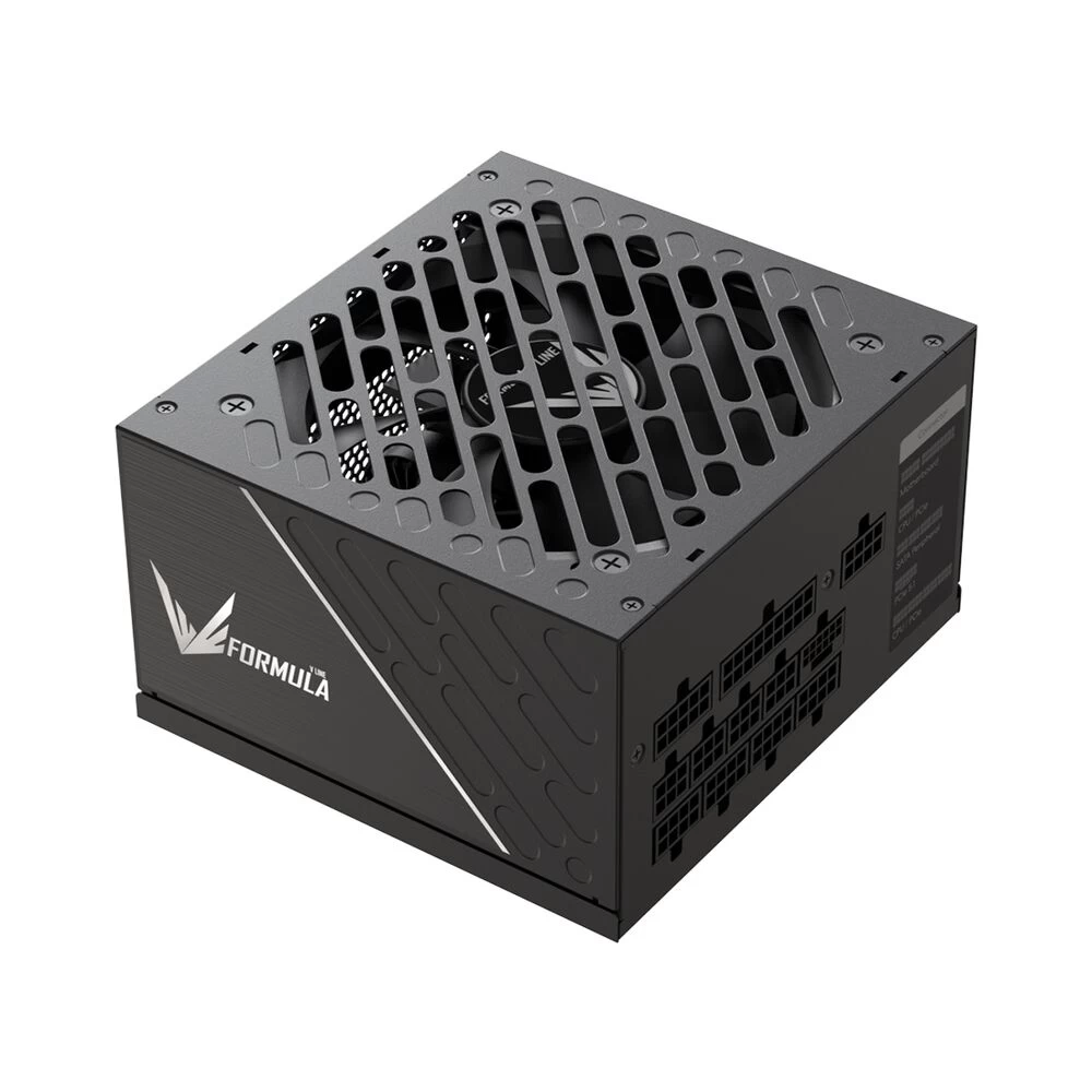 Блок питания, Formula V, FV-1000GM, 1000W, ATX 3.1, Gold, APFC, 20+4 pin, 2*4+4pin, 8*Sata, 3*Molex, 3*PCI-E 6+2 pin, 1*(16Pin)12VHPWR, Модульный, Вен