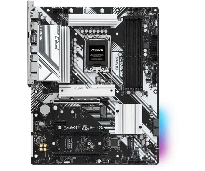 Мат.плата ASRock B760 PRO RS/D4 LGA1700 4xDDR4 4xSATA RAID 2xM.2 HDMI DP ATX