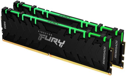 DDR4 Kingston 16 Gb KIT FURY Renegade RGB KF432C16RBAK2/16 (Kit 2x8GB), <PC4-25600/3200MHz>, Чёрный DDR4 Kingston 16 Gb KIT FURY Renegade RGB KF432C16RBAK2/16 (Kit 2x8GB), <PC4-25600/3200MHz>, Чёрный