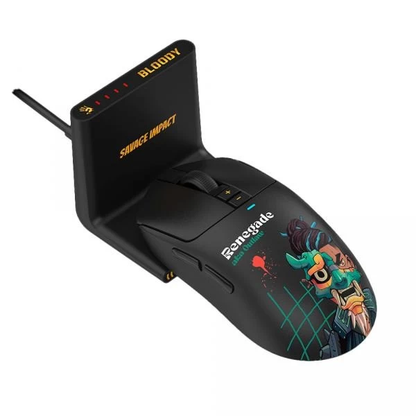 Мышь игровая беспроводная Bloody R72 Ultra Duo Renegade Midnight SAVAGE <док ст, 2.4GHz+USB>
