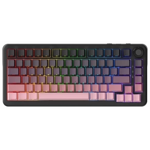 Клавиатура механика Ajazz, AK820/MAX/Magnetic/Pink, AK820 Max, Игровая, Механическая, 75%, Magnetic Switches, Проводная, USB, Подсветка RGB, Анг/Рус, 