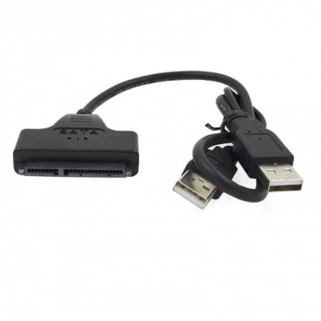 Переходник адаптер HDD SATA в 2USB AM, 30см