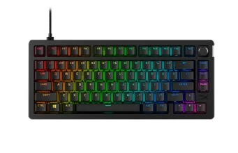 Клавиатура, HyperX, 7G7A4AA#ACB, Alloy Rise 75, Игровая, Механическая, HyperX Red switch, USB, Подсветка RGB, Размер: 311*142*49 мм., Анг/Рус, Черный