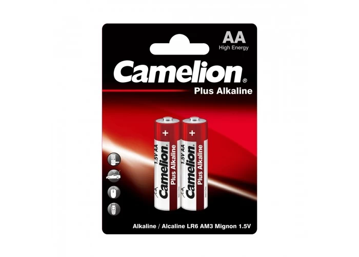 Батарейка, CAMELION, LR6-BP2, Digi Alkaline, AA, 1,5V, 2800mAh, 2 шт,, Блистер