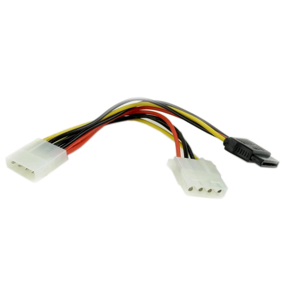 Кабель Molex 4m -> Molex 4f + SATA, Cablexpert CC-SATA-PSY2 ,Cable converter for power supply