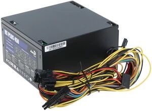 Блок питания Aerocool, VX PLUS Stealth 450 , 450W, ATX, None-PFC, 20+4pin, 4+4pin, 2*Sata, 2*Molex, 1*FDD, 1*PCI-E 6pin, Вентилятор 12см, Кабель пита