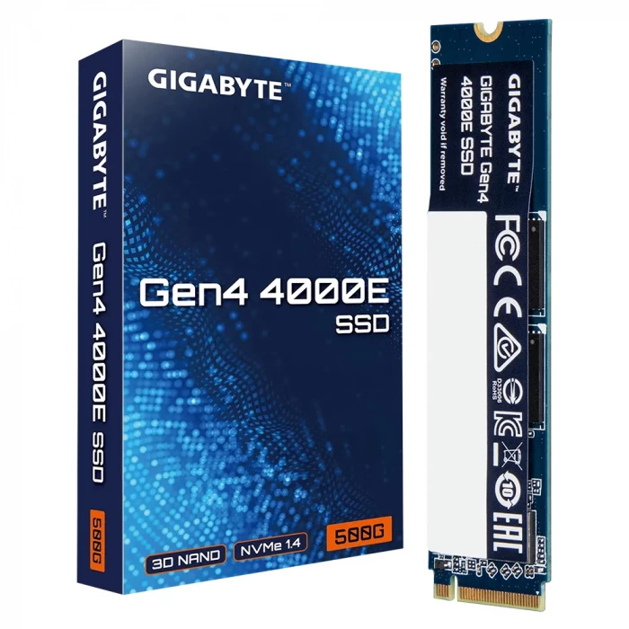 500 GB SSD M.2 PCIe Gigabyte G440E500G, 500 GB ,PCI4.0 x4, NVMe 1.4