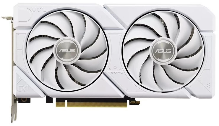 Видеокарта 16 Gb ASUS RX 9060 XT White 16GB GDDR6 2220 / 3230 , 2048sp, 32 RT-core, 128 bit, 2.5 slots, 8 pin, HDMI, DisplayPort/DUAL-RX9060XT-16G-WHI